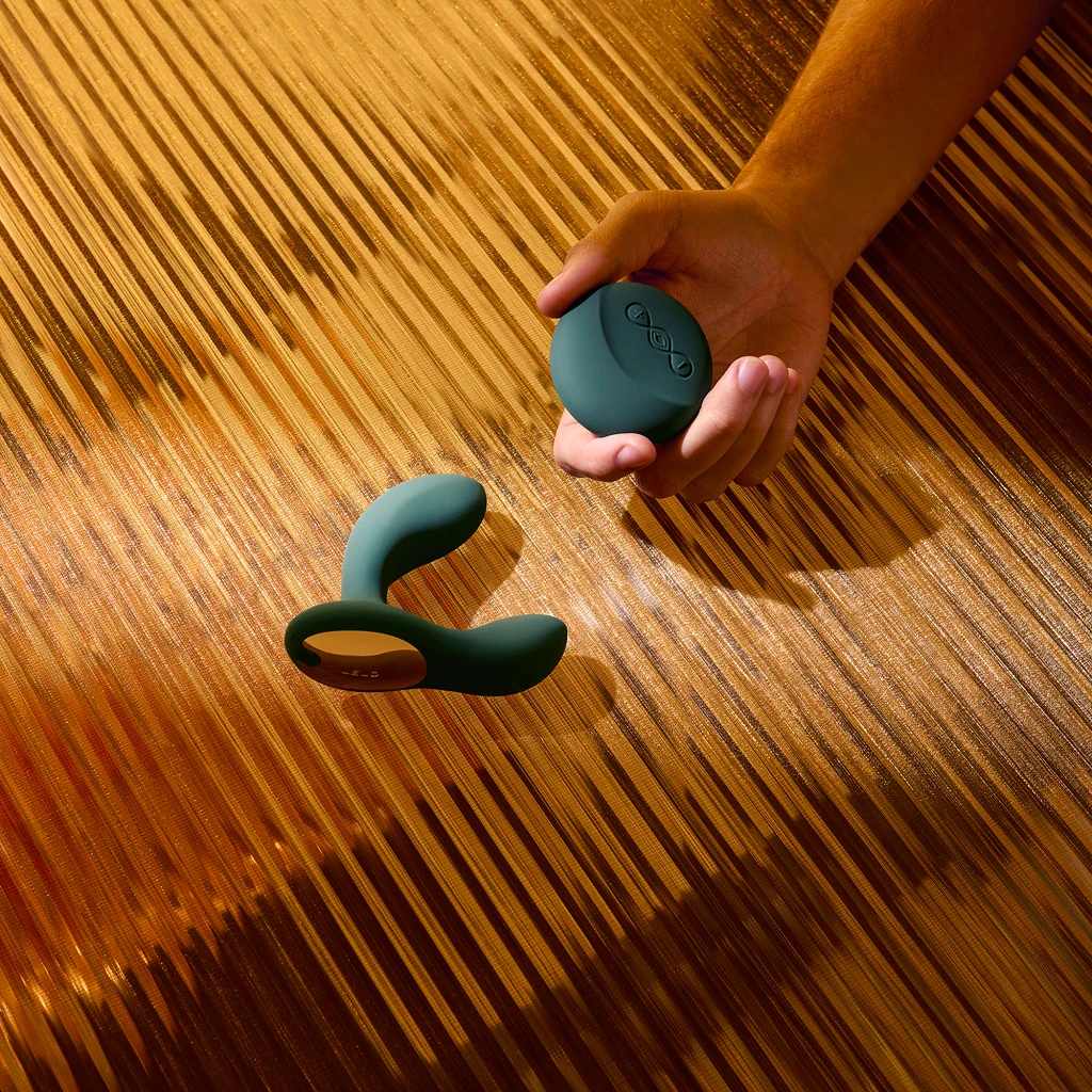 Masażer prostaty LELO Hugo 2 Remote – wibracje i pilot, zielony — zdjęcie 4