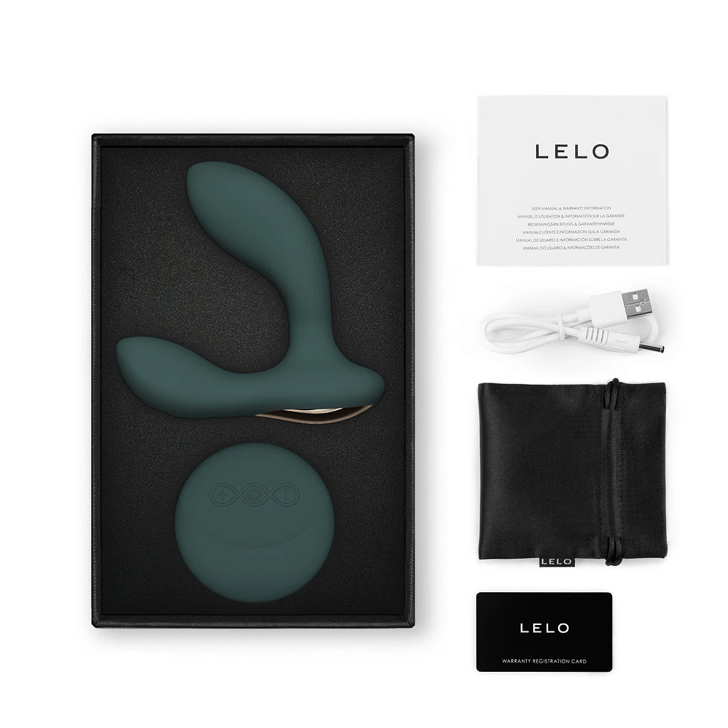 Masażer prostaty LELO Hugo 2 Remote – wibracje i pilot, zielony — zdjęcie 2