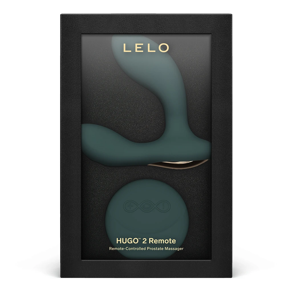 Masażer prostaty LELO Hugo 2 Remote – wibracje i pilot, zielony — zdjęcie 5