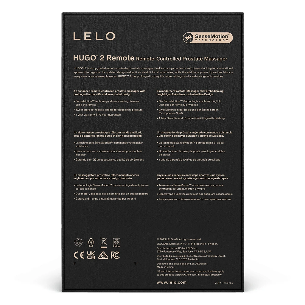 Masażer prostaty LELO Hugo 2 Remote – wibracje i pilot, zielony — zdjęcie 6