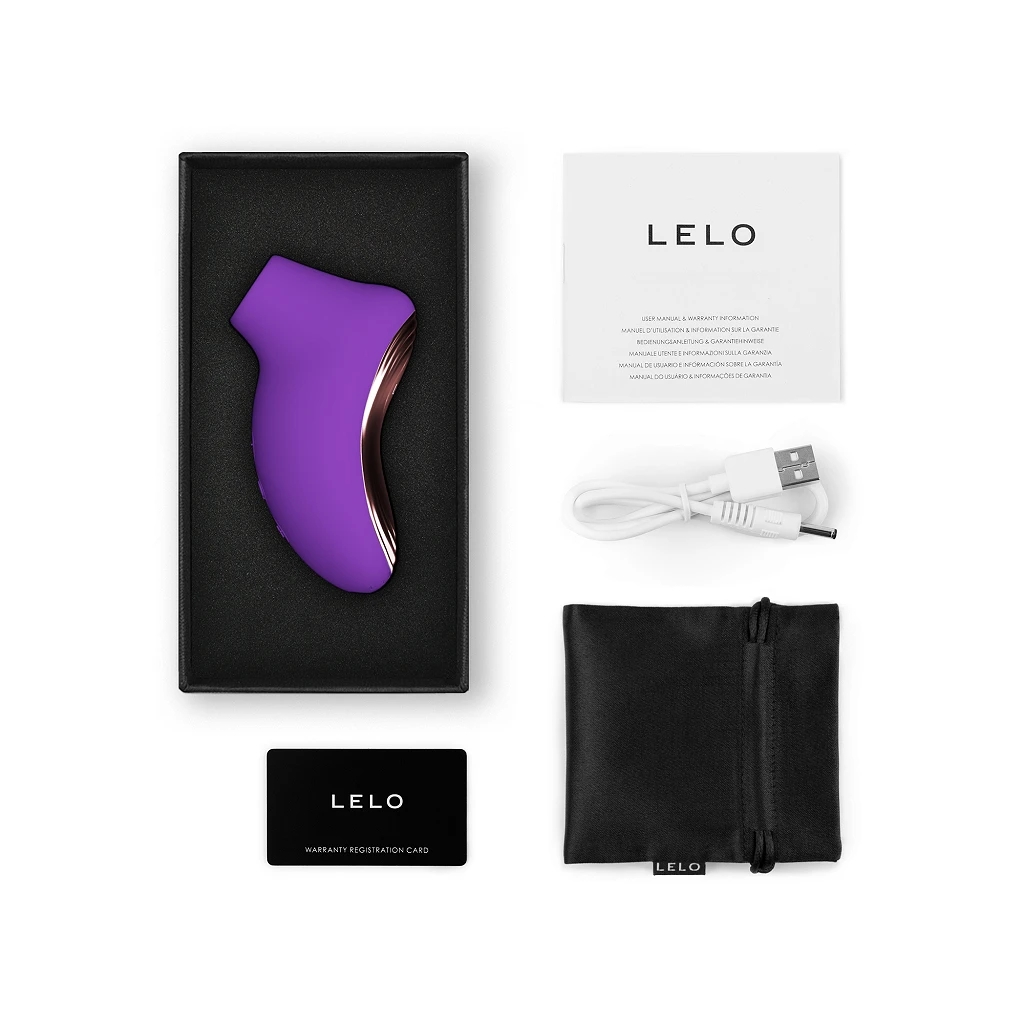 Stymulator łechtaczki LELO Sona 2 Travel – fale dźwiękowe, fioletowy — zdjęcie 3