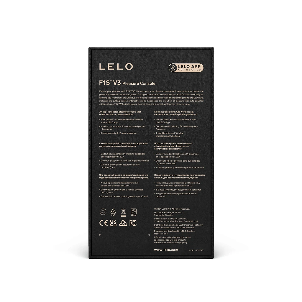 Masturbator LELO F1S V3 czerwony – SenSonic, sterowanie aplikacją — zdjęcie 7