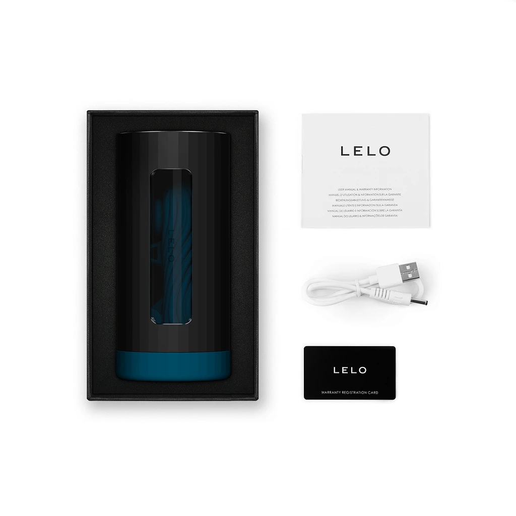 Masturbator LELO F1S V3 XL – niebieski, sterowany aplikacją — zdjęcie 3