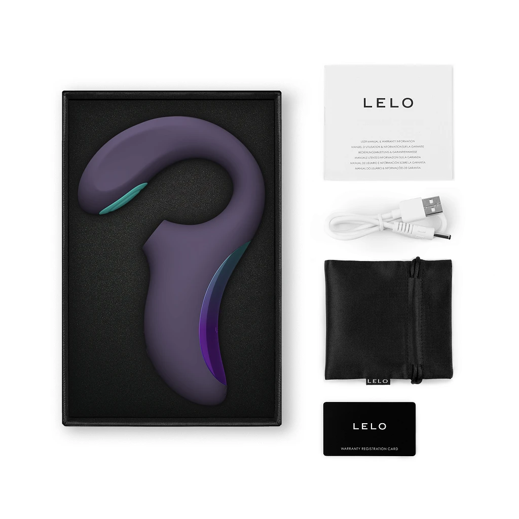 Wibrator LELO Enigma Double Sonic – potrójna stymulacja, fioletowy — zdjęcie 2