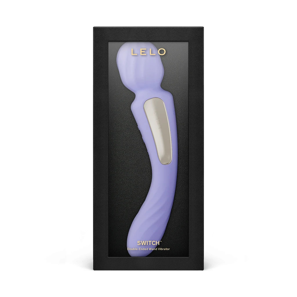 Wibrator różdżka LELO Switch – dwa silniki, aplikacja, liliowy — zdjęcie 4