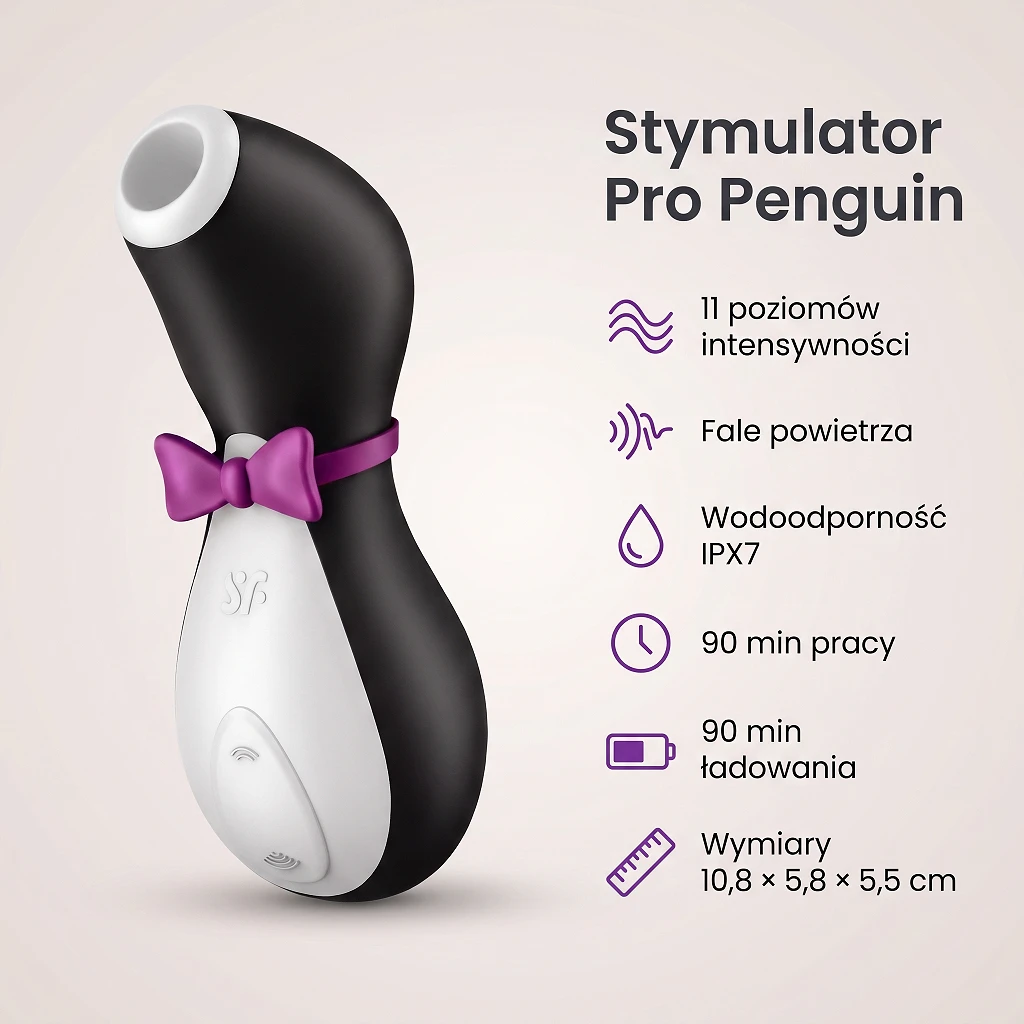 Stymulator łechtaczki Pro Penguin Next Generation – 11 poziomów